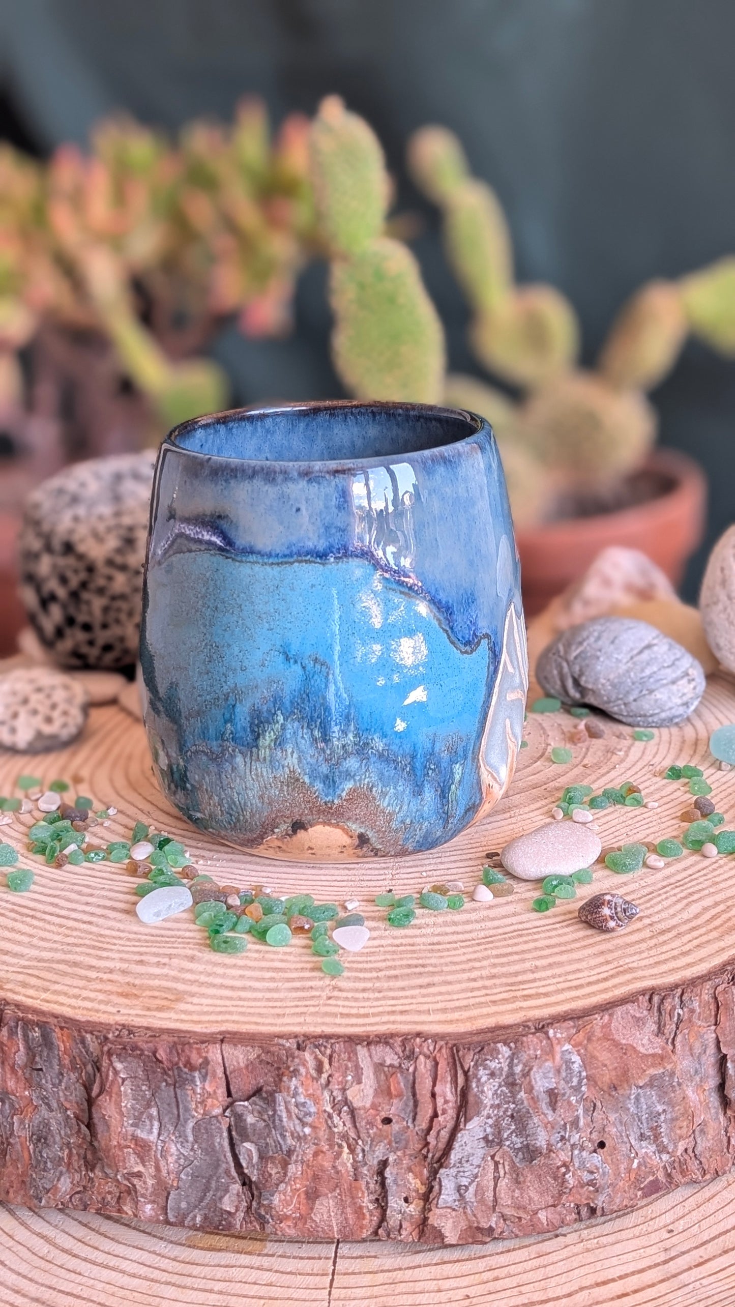 Handmade Walrus Mug – Unique Ocean Inspired Hand Carved Ceramic Cup (500ml) NO9