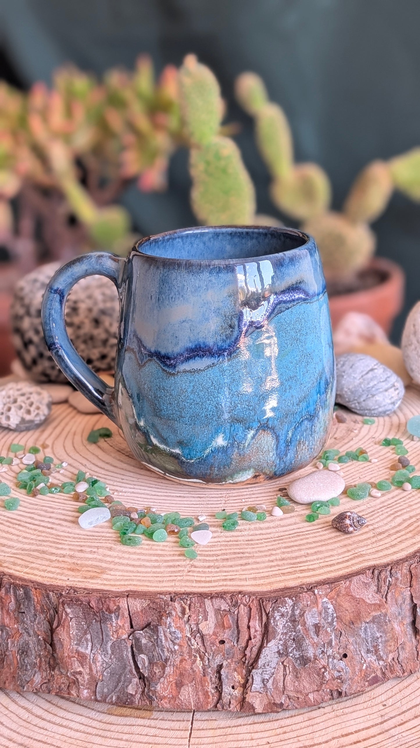 Handmade Walrus Mug – Unique Ocean Inspired Hand Carved Ceramic Cup (500ml) NO9
