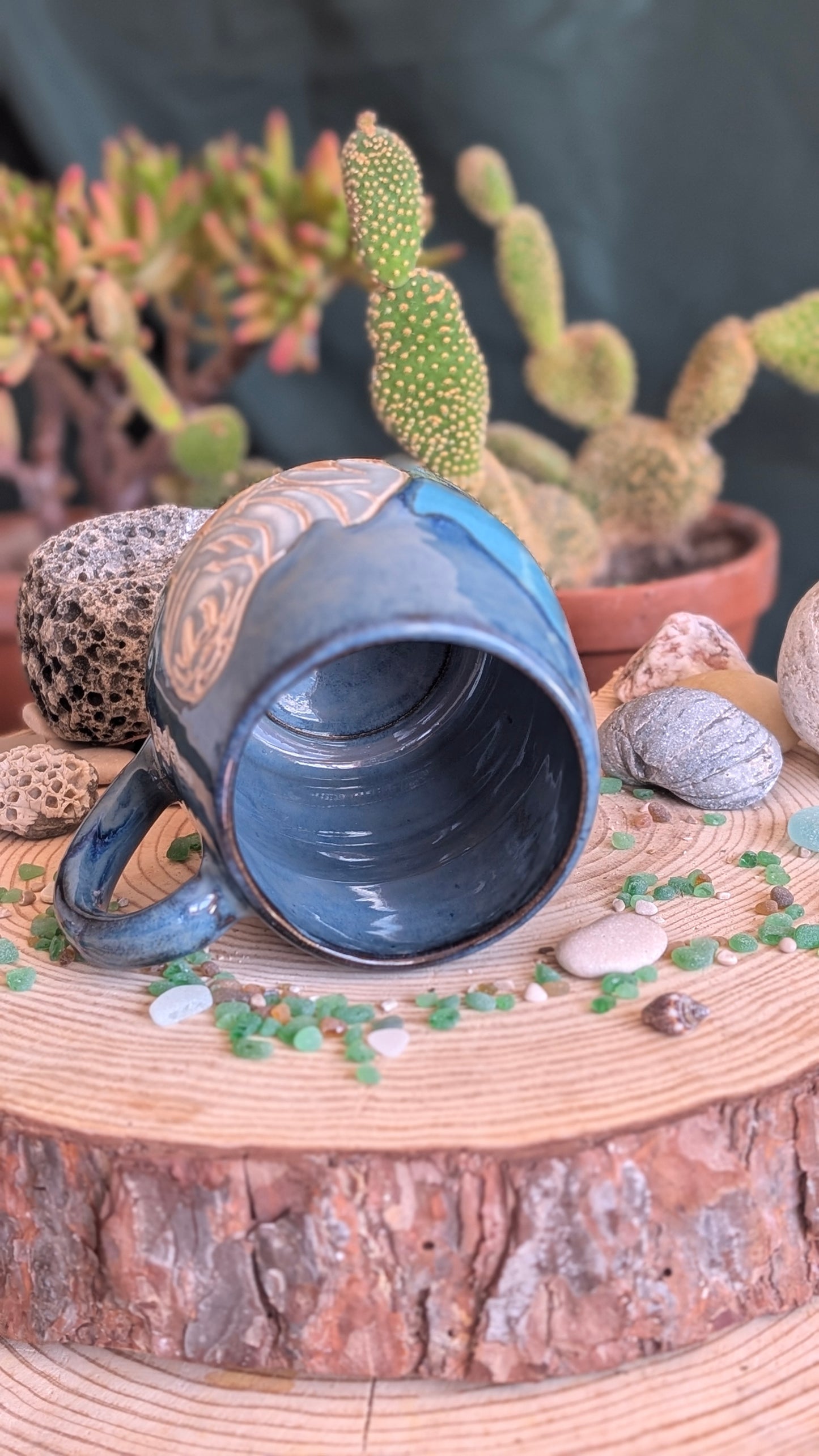 Handmade Walrus Mug – Unique Ocean Inspired Hand Carved Ceramic Cup (500ml) NO9