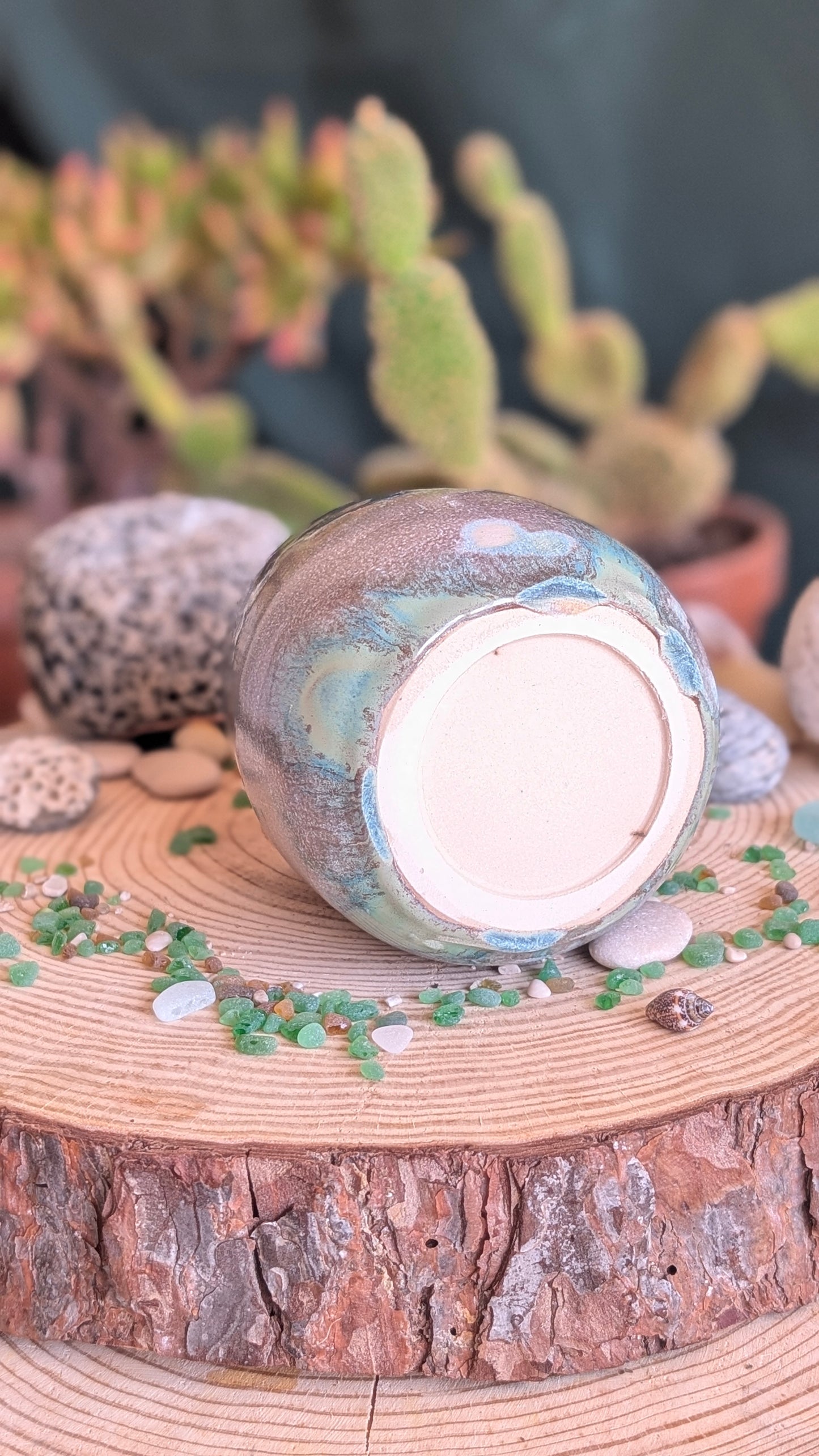 IMPERFECTION, please read description below - Handmade Whale TUMBLER (No Handle!) – Unique Ocean Inspired Hand Carved Ceramic Piece (500ml) NO11