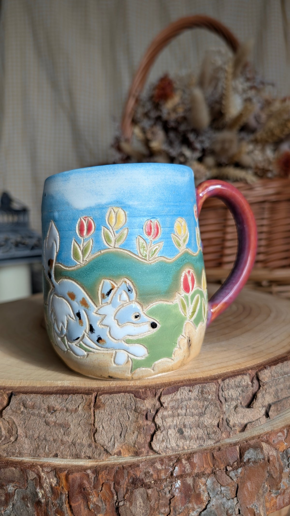 Handmade Corgi Mug 37 *Smaller Size*