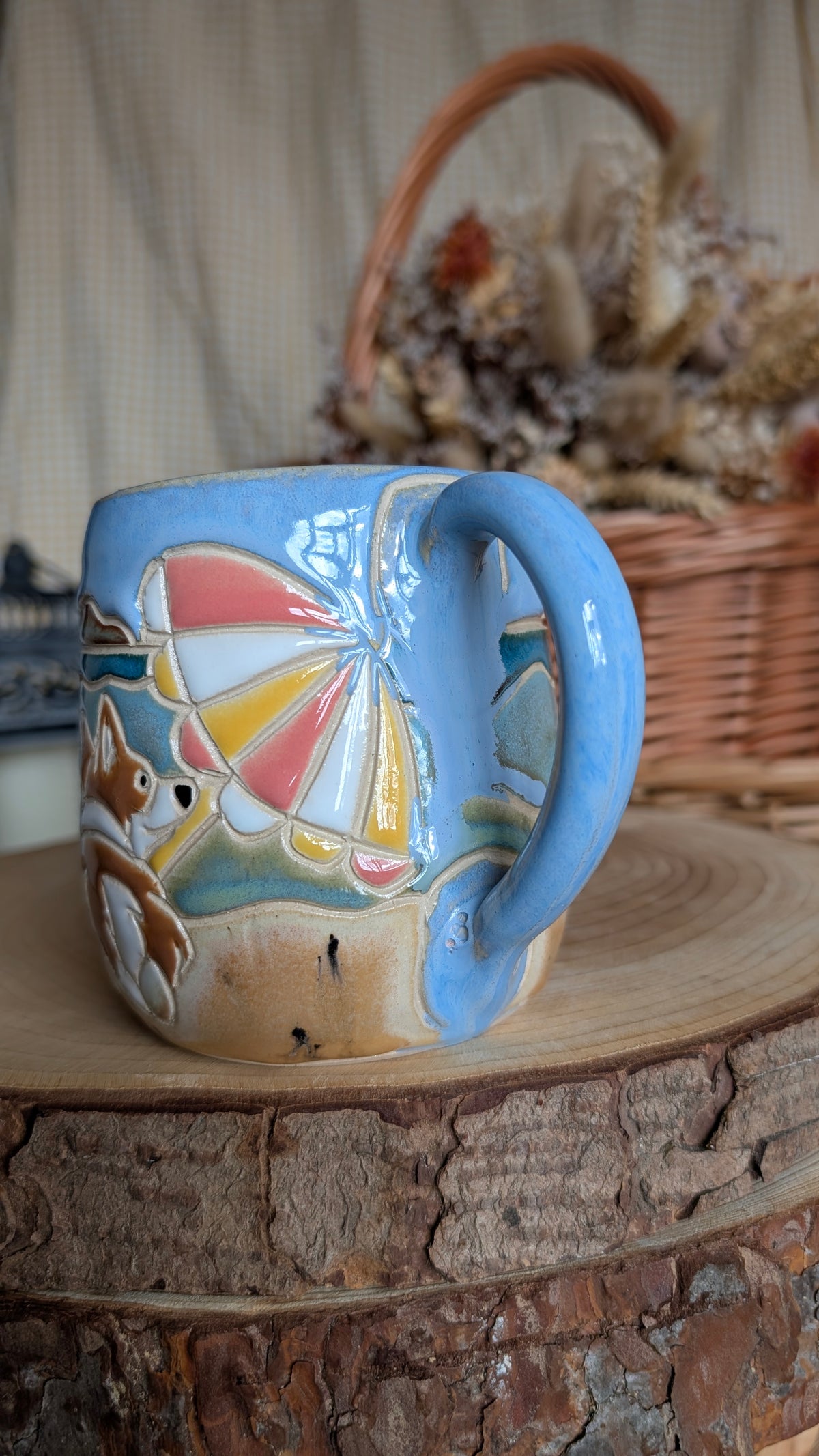 Handmade Corgi Mug 57 *SMALL IMPERFECTION*