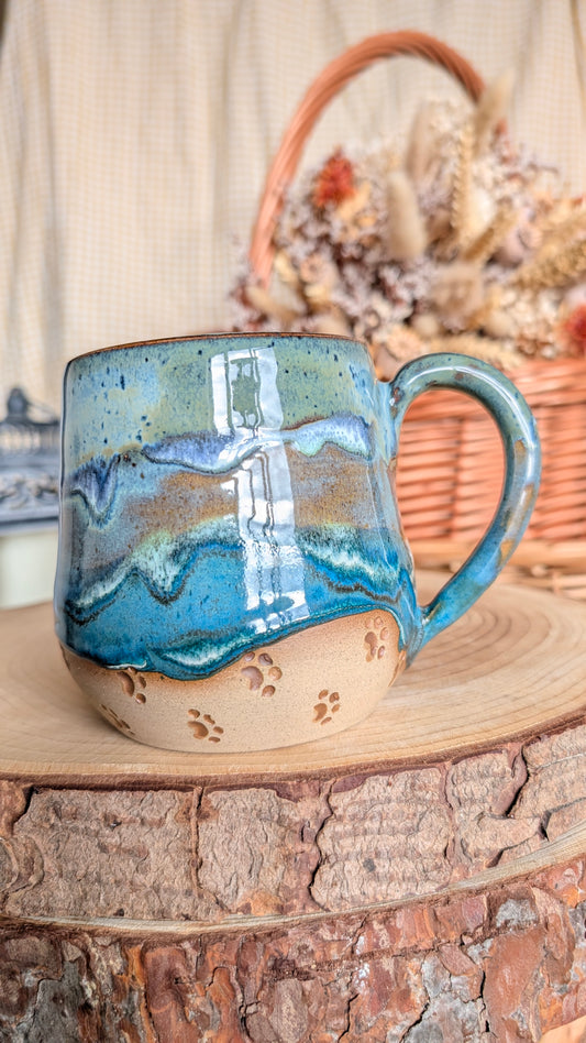Pawprints Mug No 48 * SMALL IMPERFECTION*